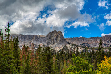 Sister's peak with clouds