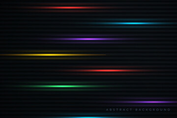 Black background with colorful light decoration