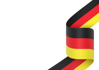Germany flag design national independence day banner isolated in white