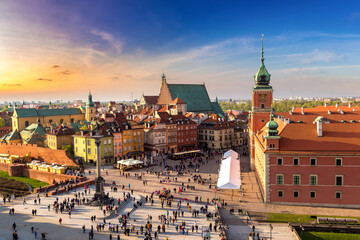 Fototapeta premium Panoramic view of Warsaw