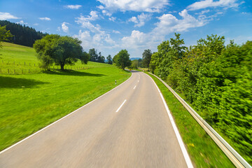 Asphalt road in Germany