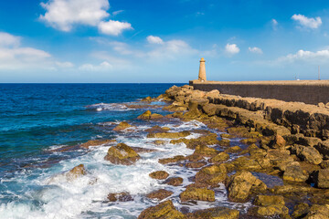 The lighthouse in Girne