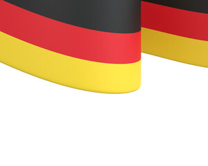 Germany flag design national independence day banner isolated in white