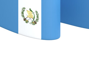 Guatemala flag design national independence day banner isolated in white