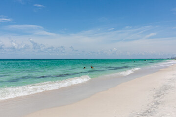 beach with white sand beach