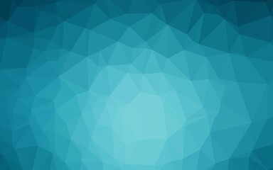 Fototapeta premium Dark BLUE vector triangle mosaic texture.