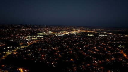 fireworks over the city
