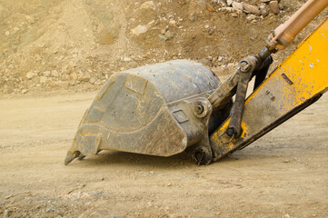 Excavator loader, one part of the excavator to dredge the excavated soil