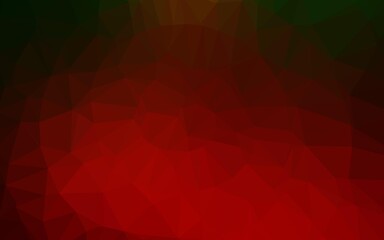 Obraz premium Light Green, Red vector polygon abstract background.