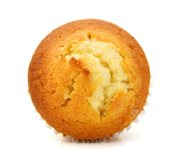 Isolated muffin on white background