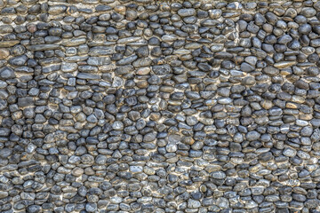 Fragment of an old cobblestone road