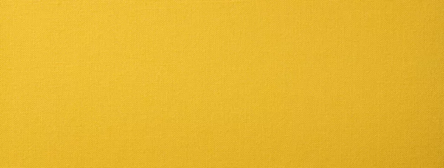 Fotobehang 布地風の質感のある黄色い紙の背景テクスチャー © hanahal
