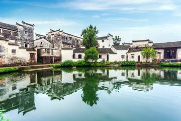 Fototapeta na wymiar Zhuge Bagua Village Ancient Village