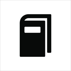 Book icon vector, solid illustration