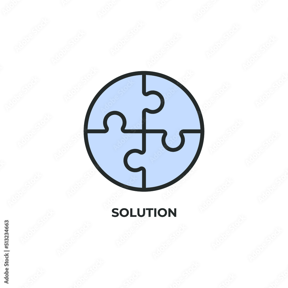 Poster solution vector icon. colorful flat design vector illustration. vector graphics