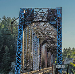 The long bridge, ALBENI FALLS DAM on Lake Pend Oreille in the northern Idaho Panhandle