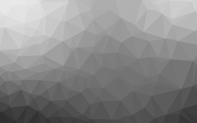 Light Silver, Gray vector abstract polygonal texture.
