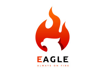 Eagle illustration logo, perfect for a business symbol.