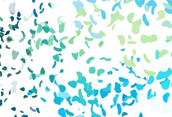 Light Blue, Yellow vector pattern with chaotic shapes.