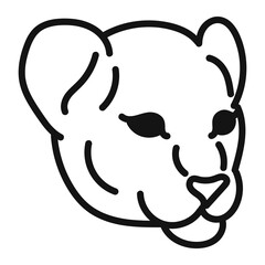 illustration of a cute lion cub