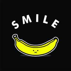 illustration of bananas  smile