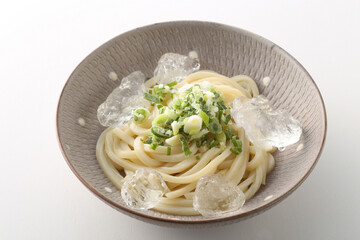 夏の冷やしぶっかけうどん