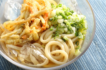 夏の冷やしぶっかけうどん
