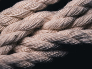 closeup of a rope