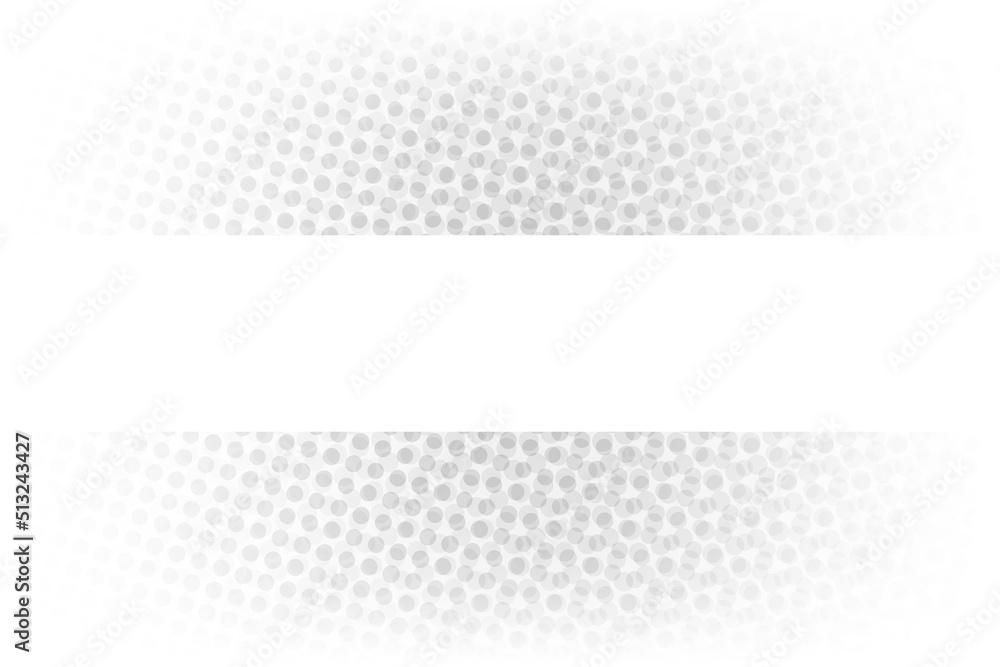 Poster abstract white and gray gradient with rectangle space for your text and background. halftone dots de