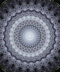 Computer generated mandala image - trying to capture the unique geometry and symbolism of the...