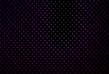 Dark purple vector background with cards signs.