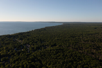 Obraz premium Wasaga Beach tiny town drone views 