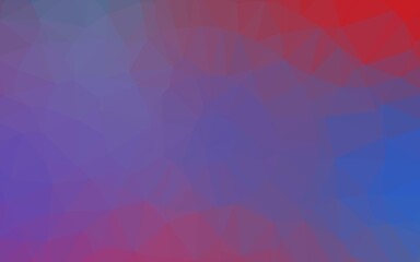 Light Blue, Red vector abstract mosaic backdrop.