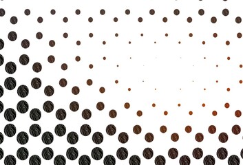Light orange vector pattern with spheres.