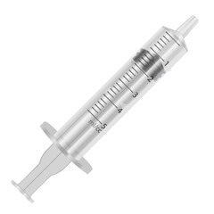 Illustration of medical syringes in realistic style. Vector EPS 10 illustration