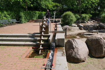 Archimedische Schraube Wasserspielplatz Lübben