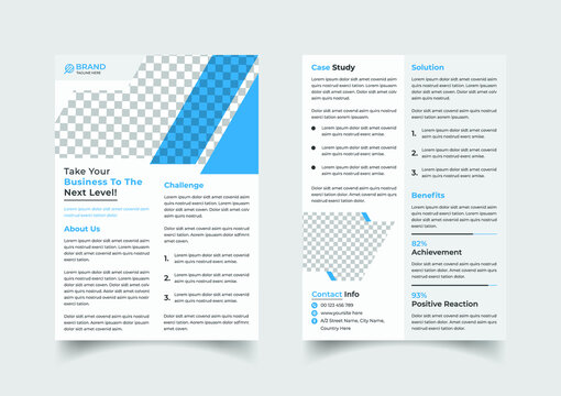 Case study flyer template design