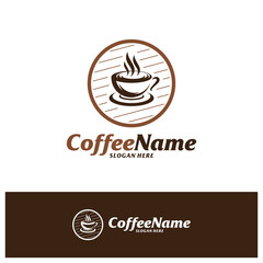 Coffee Logo Design Template. Coffee logo concept vector. Creative Icon Symbol