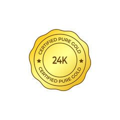 Certified Badge of Pure Gold, 100 Golden Label