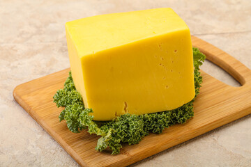 Yellow tilsiter cheese dairy product