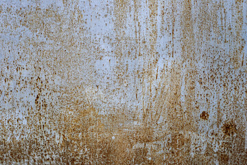 Rusty metal sheet texture. Corrosive metal background