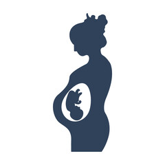 Embryo, fetus, pregnancy, pregnant icon