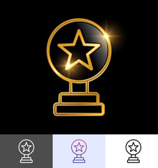 Golden Trophy Awards Icon