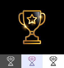 Golden Trophy Awards Icon