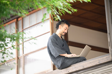 Remote Workers in Japan Window