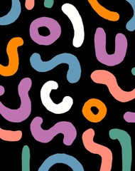 illustration background pattern bright colors - wallpaper 