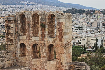 Skyline di Atene dall'Acropoli