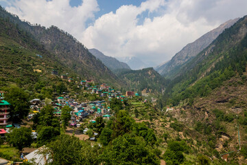 Fototapeta na wymiar Tosh Village, near Kasol, Himachal Pradesh
