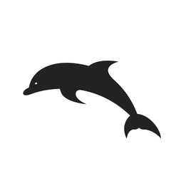 dolphin icon. sea and ocean animal symbol. isolated vector image