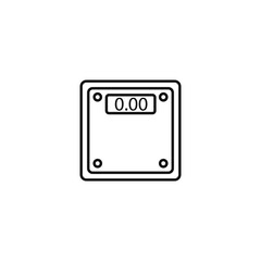 Smart scales device icon. Outline Smart scales device